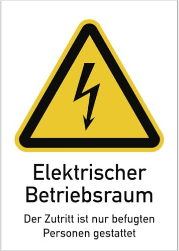Dreifke® Schild Elektrischer Betriebsraum..., Kombischild, Kunststoff, 210x297 mm