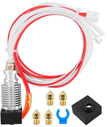 Hot End Kit Kompatibel mit Creality CR-10 V2 V3 3D-Drucker, zusammengebautes Hotend-Düsen-Kit