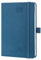 POPRUN Taschenkalender 2025 Klein (Aug.2024-Dez.2025) Softcover mit PU-Leder, ca. A6 (16 x 10,5 cm), Kalender 2025 Klein - Terminplaner 1 Woche 2 Seite mit Stiftschlaufe - Marineblau