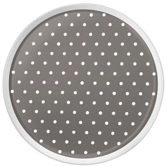 Médard de Noblat Plumetis Gris - Assiette apéritif x6