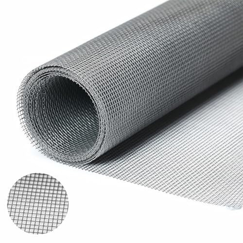 EXIN DEHCEN Rete Acciaio Inox Maglia Fine 30Cm X 120Cm Rete Inox 304, Diametro Del Foro 1Mm Rete, Metallica Maglia Piccola, Rete Metallica Fine per Ventilazione, Sicurezza, Finestra, Giardino