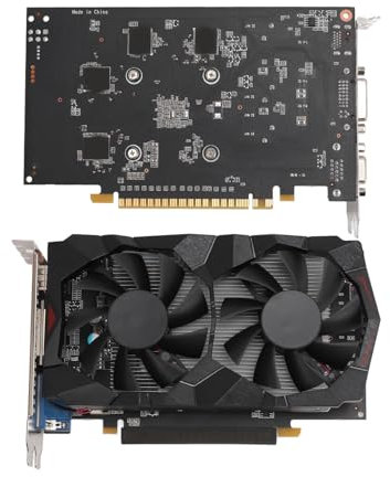 Annadue Carte Graphique GTX 960M, 4 Go GDDR5 128 Bits PCI Express 2.0 16X pour Jeux sur PC, Carte Vidéo PC avec Double Ventilateur de Refroidissement, Prise en Charge DirectX 12