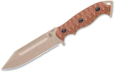 Tops Knives M-PAT Tan Canvas Micarta