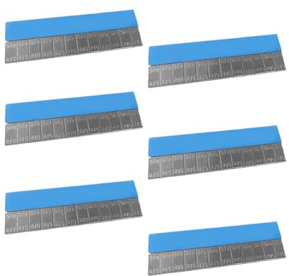 CGEAMDY 6 Stück Klebegewichte Auswuchtgewauswuchtgewichte, Klebegewichte Auswuchtgewichte Stahlgewichte, Auswuchtgewichte Klebegewichte Aus Stahl Stahlgewichte, Für Alufelgen Selbstklebend(360g)
