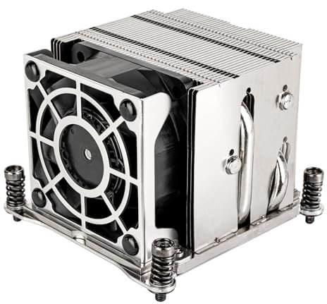 SilverStone Technology XE02-2066, Disipador para CPU de servidor/estación de trabajo 2U con factor de forma pequeño para zócalos Intel LGA 2011/2066 Square & Narrow, SST-XE02-2066S