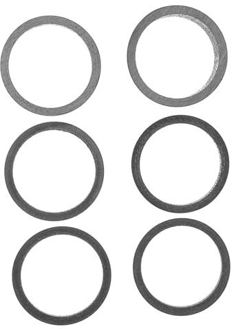 Milisten 6St Fahrrad-Distanzring Professioneller Unterlegscheiben-Abstandshalter Fahrrad-Headset austauschbarer Headset-Abstandshalter Abstandshalter für Fahrradsteuersätze Kohlefaser Black