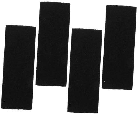 JEWEDECO 4pcs Activated Carbon Ceiling Fan Filters Easy to Install Self-Adhesive Air Purification Pads for Clean Indoor Environment Detachable Reusable Fan Filters for Home Use