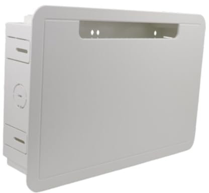 perfk 9 inch TV Media Boxes Recessed Tv Case Wall Plate Multifunctional for TV Device Storage Universal Sturdy High Reliability