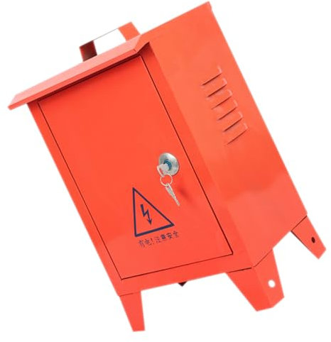Uonlytech Mobiler Eisen-schaltkasten Wetterfeste Schutzverteilung Für Innen Außenbereiche Langlebige Industriezähler-verteilerbox Mit Robustem Gehäuse Für Büro Fabrik Krankenhaus Und Zuhause