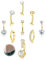 Morfetto Bauchnabelpiercing Gold Chirurgenstahl - Hypoallergen Bauchnabelpiercing Ring Silber 14G Zirkonia Opale Bauchnabel Piercing Klein Clicker Belly Piercing Bauchnabel Schwangerschaft Gold 12MM
