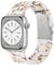 V.R.HOPE Modern Lightweight Resin Replacement Straps Compatible with Apple Watch Series 7/8/9/SE/10/ 41mm 40mm 38mm 42mm Women Men, for Apple Watch Straps Series 6/5/4/3/2/1 - nougat-Starlight