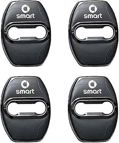 4 PZ Auto Serratura Protezione Della Copertura per Smart 451 453 Protezione Tappo Chiusura,Protezione Serratura Della Portiera in Silicone