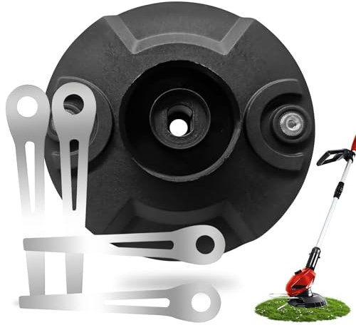 Einhell Lame de rechange pour coupe-bordure sans fil Einhell - Double lame métallique avec protection du dessous de caisse avec disque de coupe et vis pour coupe-bordure Einhell - Accessoire (B)