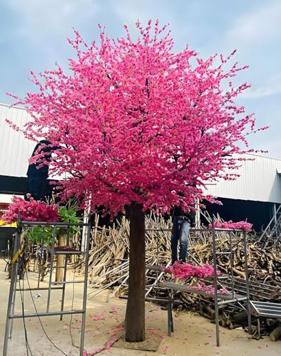 ToayNia Albero di pesco Artificiale, Albero di pesco Finto, Grande Albero di pesco Finto da Pavimento, Albero dei Desideri di pesco Artificiale, per Decorazioni per Interni ed Esterni A:3.28 * 2.62ft