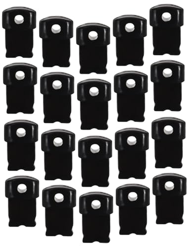 COLLBATH 20pcs Charging Port Dust Caps Black Plastic Plugs for Mobile Phones Compatible with Lightning Port DIY Removable Protective Covers