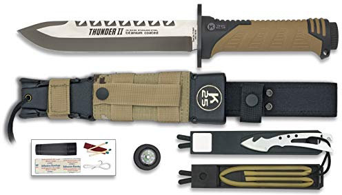 Sand Camo Coltello Thunder II. Dimensioni: 29,5 cm