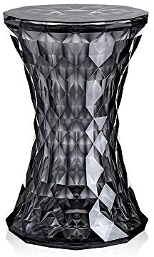 Kartell Stone Tabouret Transparent fumé