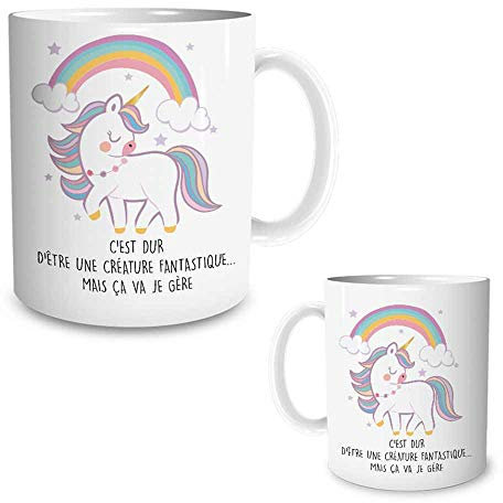 Tasse licorne « c'est dur d'être une créature fantastique