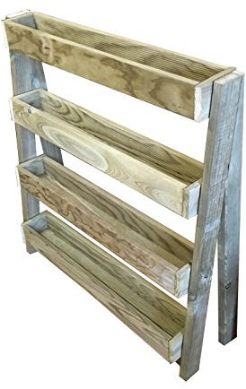 AD servicios Huerto Urbano Vertical con pie de 100x90x30 cm (Mesa de Cultivo) con 4 jardineras.