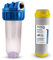 PureOne AKS1 Antikalk-Set. 1-Stufige Filteranlage. Wasser-Enthärtung bzw. Entkalkung. Filtergehäuse AntiKalk Resin Filterkartusche. Für Regenwasser, Brunnenwasser, Zisterne. 10 Zoll