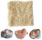 Neugeborenen Babyfotografie Props Kostüm Jungen Mädchen Baby Fotografieren Fotoshooting Set Handgemachte gestrickte Twist Wrap Decke Posing Aid Kulissen (Beige)