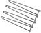 SOULONG Lot de 4 Pcs Pied de Meuble en Fer Pieds de Table Basse en Épingle à Cheveux 2 Tiges Pieds de Table en Métal Noir Remplacement Pieds pour Table Chaise Meuble (71cm)