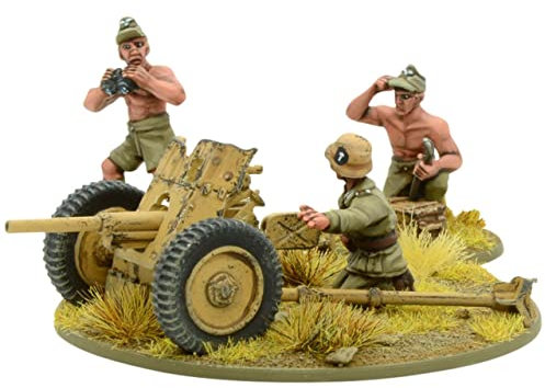Warlord Games Bolzen-Aktion: Afrika Korps Pak 36 Leichte Anti-Panzerpistole, Metall, Militär-Modellbausatz, Sculpture, 360485031, Metall