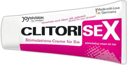 JOYDIVISION CLITORISEX Creme 40ml I Stimulations-Creme für Sie I dermatologisch geprüfte Pflege-Creme I Massage-Creme stimulierend & durchblutungsfördernd