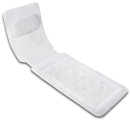 Bath Pillow Full Body,Non-Slip Cushioned Bathtub Pillow,Luxury 3D Air Mesh Spa Bathtub Cushion for Neck Head Shoulder and Back Support,Quick Drying Machine Wash Safe