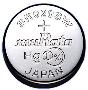 1 x Murata 371 SR69 AG6 SR920SW Silver Oxide 0% Mercury Watch Battery.