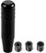Aramox Auto Schaltknauf Tuning Universal, 5,1 Zoll Aluminiumlegierung Auto Manuelle Schaltknöpfe Schaltknüppel Schaltkopf Griff Schalthebel 13 cm(Schwarz)