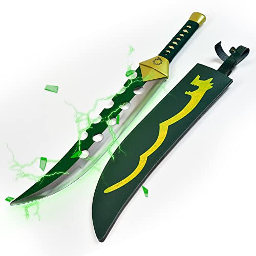 Swords and more Seven Deadly Sins - Meliodas Schwert Lostvayne mit Scheide, 70 cm, Stahl, Animeschwert für Meliodas-Cosplay, Sammlungen & als Animegeschenk