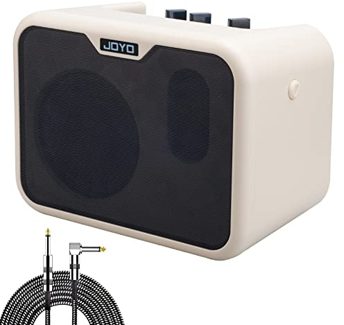 SUNYIN Amplificador de Graves portátil de 10 W con Cable de Guitarra de 10 pies MA-10B de Doble Canal Mini Amplificador de bajo para Practicar bajo Interior, Mini Amplificador de bajo para bajo