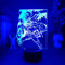 Anime Asta 3D LED Nachtlicht Kinder Schlafzimmer Dekor Atmosphäre Illusion Lampe Weihnachten oder Geburtstagsgeschenk Manga Black Clover Lampe-16 Farbe mit Fernbedienung