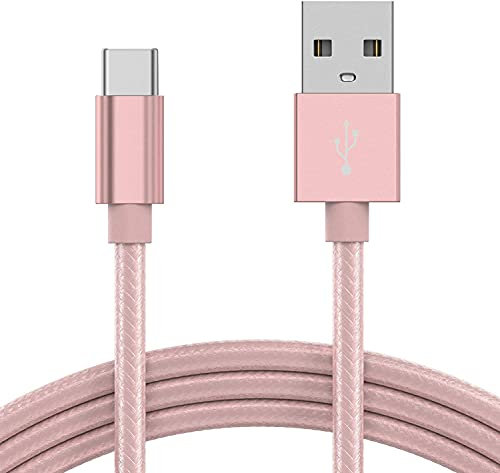 KP TECHNOLOGY [2m Charger Cable for Motorola Moto Razr 60, 50, 40 - Ultra/Edge 70, 60, 50, 40, 30 - Neo - Pro - Ultra - Fusion, USB C Charger Cable (ROSE)