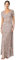 Maya Deluxe Damen Maya Deluxe Short Sleeve Stripe Embellished Maxi Bridesmaid Dress, Taupe, 48 EU