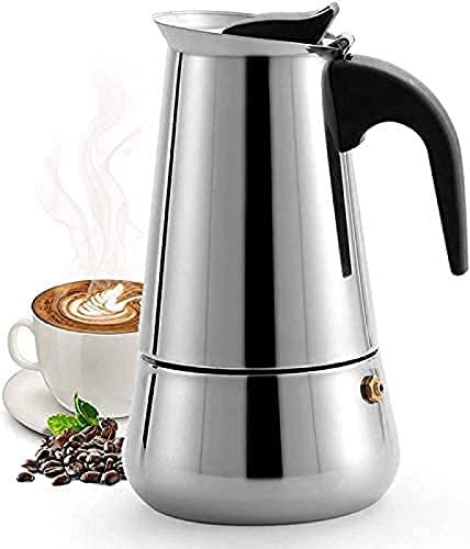KRASS Cafetera Espresso,Moka Pot,Cafetera:Cafetera Clásica Hecha De Acero Inoxidable 430,Adecuada Para Cocinas De Inducción,12-Cup-600ml,300ml,Collector88