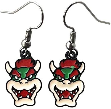 Classic Anime Metal Earrings Women and Men, Zinc, No Gemstone