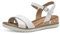Tamaris Femme 1-28106-42 Sandale cale, Blanc, 38 EU