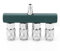 Divisor de Manguera de Aire de 4 Vías Conector Macho NPT de 1/4 Acoplador Divisor de Compresor de Aire, Conector de Acoplamientos Rápidos de Aire Comprimido TStyle 5 Puertos