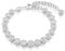 Swarovski Imber Tennis Armband, Rhodiniertes Damenarmband mit Strahlenden Swarovski Kristallen