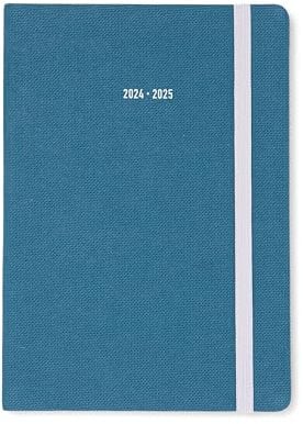 Letts of London Raw A5 academic 2024/2025 week to view diary - teal