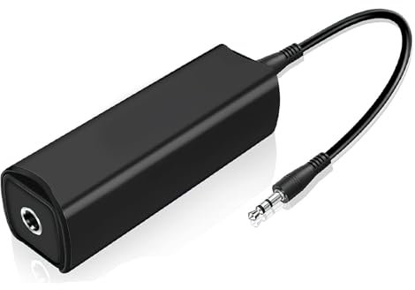 Isolatore di rumore del circuito di terra, soppressore di interferenze per autoradio con cavo audio jack da 3,5 mm, per sistema audio per auto/impianto stereo domestico, elimina il ronzio