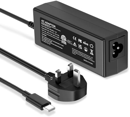 Universal Chromebook Charger - USB C 45W Laptop Charger Compatible with Dell, Hp, Acer, Chromebook, Asus, Samsung, Sony - Fast Charging Type C AC Adapter