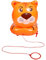 Toyvian Tiger Pull Along Aufblasbarer Tierballon Bauernhof Tiere Geburtstag Party Supplies Kinder