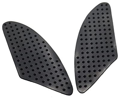 GXSAI Seiten Tankpad Aufkleber Für Kawasaki Z1000 Z900 Z800 Kawasaki Z 750 Z650 Für Ninja 400 650 Motorrad Traktion Tank Pads Anti Slip Aufkleber Knie Schutz Aufkleber(Schwarz)