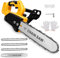 Motosega a batteria compatibile con batteria Dewalt da 20 V, mini motosega da 12 pollici, con 3 catene e serratura di sicurezza, sega a catena elettrica manuale per tagliare il legno, tagliare alberi