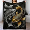 AAPZY Fisch Kuscheldecke Flauschige Decke Decke Vier Jahreszeiten Wohndecke Dicke Sofadecke Couchdecke Weiche Fleecedecke Flannel Sofaüberwurf Tagesdecke Für Bett/Sofa （180×200cm）