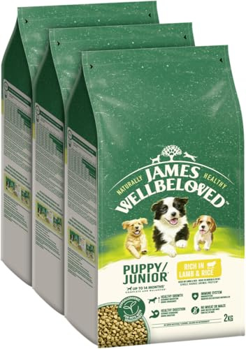 JAMES WELLBELOVED™ Hund Junior Lamm & Reis 3x2kg