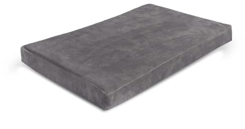 Letti Moderni Orthopädisches Haustierbett - Soffy Mat, 6 cm Höhe, 70 x 90 cm, Braun, 100% Latex, Luxuriöse Hülle, Wasserdicht, Leicht Waschbar, Atmungsaktiv, Isolierend, Langlebig, Umweltfreundlich